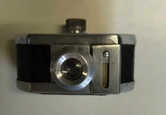 Scat Subminiature Spy Camera, ca. 1950s, Italian, Aluminium Body with Box