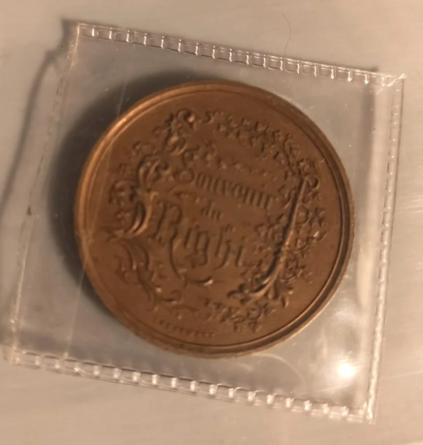 Bronze Souvenir Medal, Hotel Rigi Staffel, "Souvenir du Righi," 19th Century
