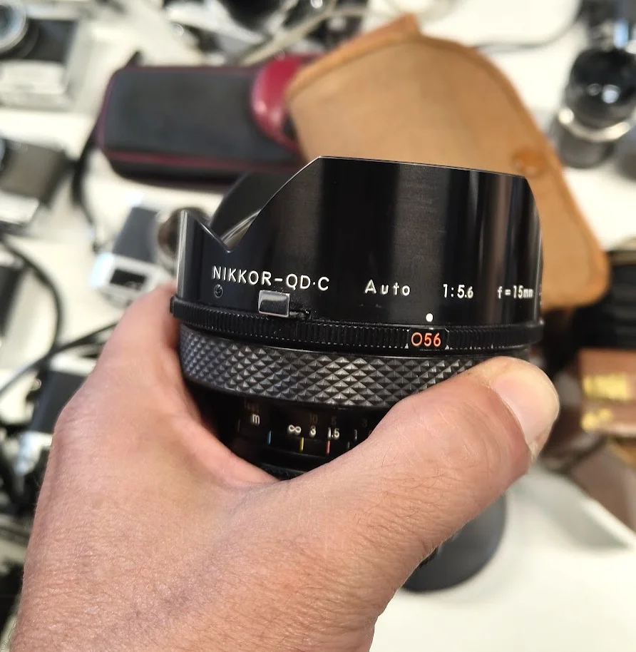 Nikon Nikkor-QD·C Auto 15mm f/5.6 Pre-AI Ultra-Wide Lens — Serial No. 321555