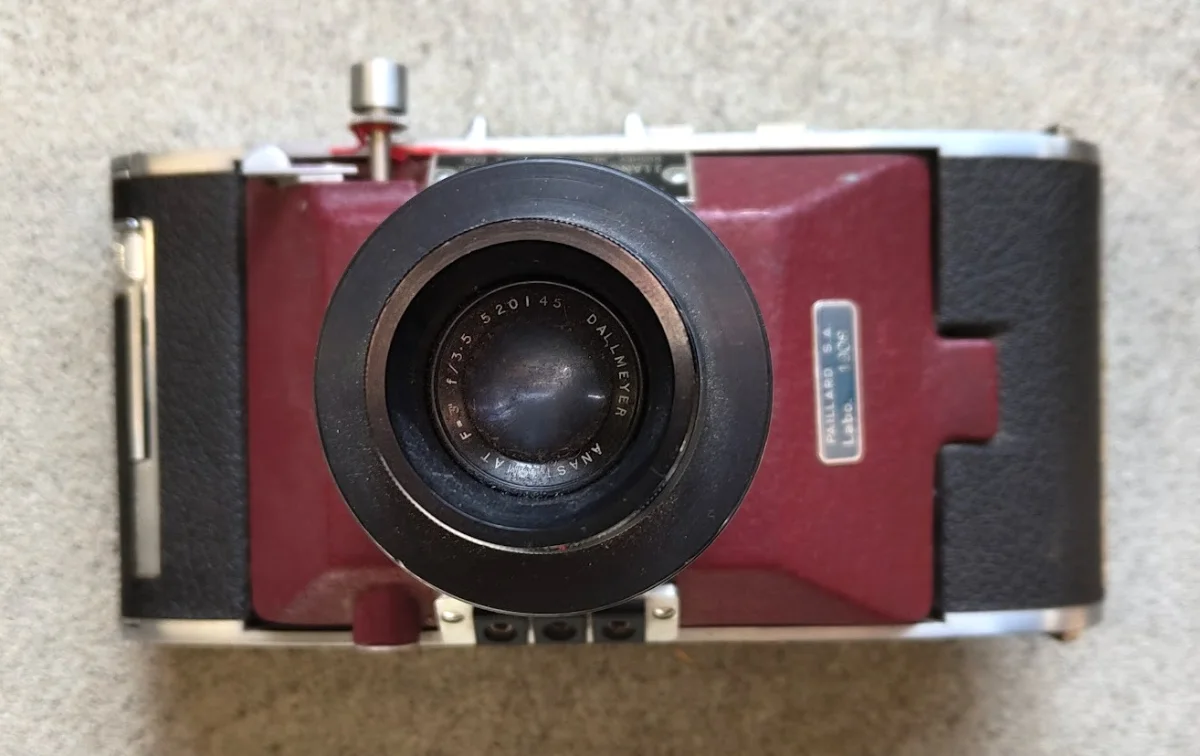 Thompson Land Camera — Oscilloscope Recording Camera by J. Langham Thompson, Bushey Heath (ca. 1955–62) — ex Paillard SA Laboratory, Sainte-Croix