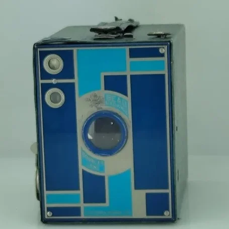 Kodak Brownie Special — Art Deco Blue Ensemble Box Camera, ca. 1930s