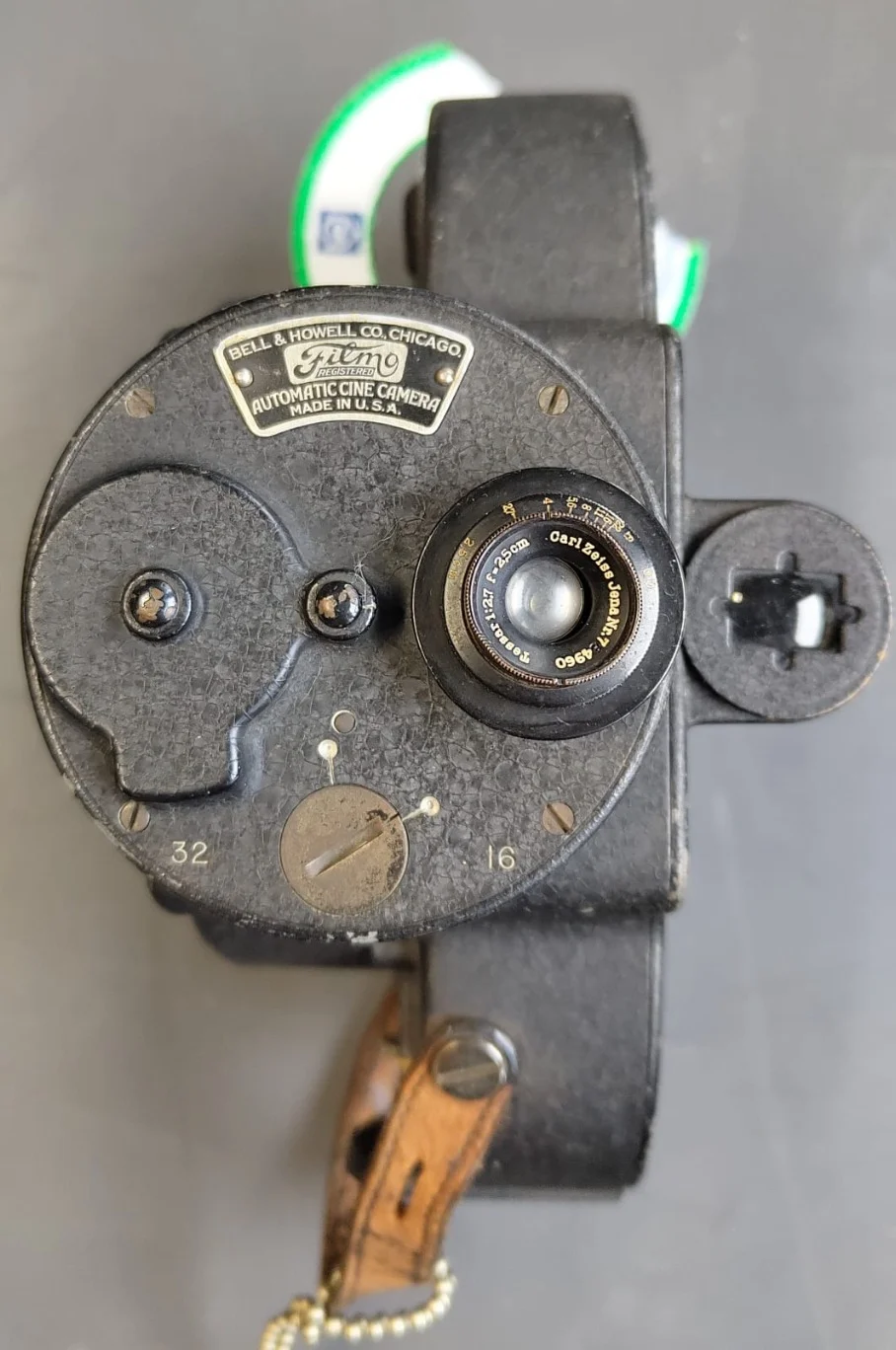 Bell & Howell Filmo 70-A 16mm Cine Camera — Carl Zeiss Jena Tessar 25mm f/2.7, ca. 1925–29